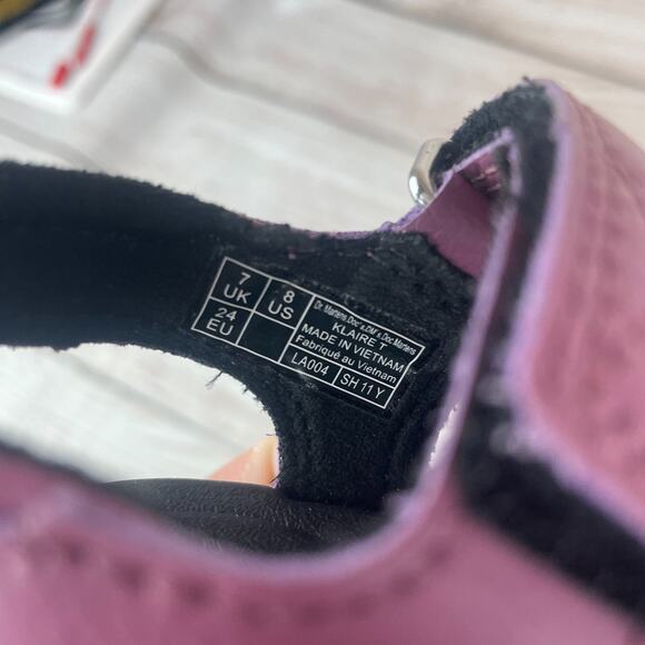 Dr. Martens Klaire T Child Sz US 8 Sandals Gladiator Athena Purple 31642765 - Picture 10 of 11